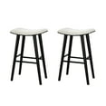 thumbnail image 6 of LuXeo Luna 29 in. Black Legs - White Seat (Set of 2), 6 of 13