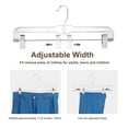 thumbnail image 6 of ACSTEP Pant & Skirt Hanger, 14 Inch Pants Hangers with Clip,50 Pack,Clear, 6 of 10