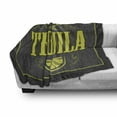 thumbnail image 3 of Tequila Soft Flannel Fleece Throw Blanket, Vintage Alcohol Themed Design with Typography and Lime Slice, Cozy Plush for Indoor and Outdoor Use, 50" x 70", Grey Yellow Green, by Ambesonne, 3 of 6