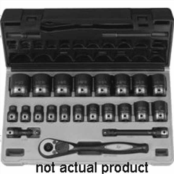 Grey Pneumatic 1/2" Drive x 1-1/4" Standard Duo-Socket - 6 Point