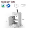 thumbnail image 2 of Eclife 18" Freestanding Single Bathroom Vanity with Center Round Ceramic Sink, 2 of 8