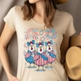 thumbnail image 4 of Patriotic Chicken Squad T-Shirt, Funny Red White Blue Farm Graphic Tee, White, L, 4 of 6
