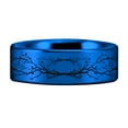 thumbnail image 5 of Wolf and Trees Style 1 Tungsten Carbide Ring, 5 of 7
