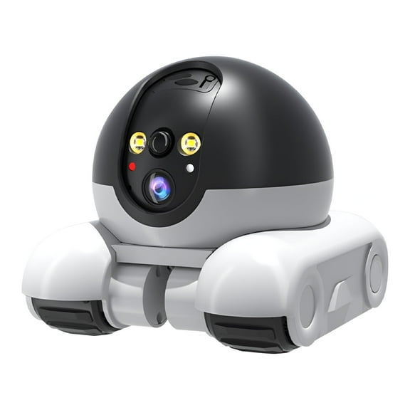 GJX Robot Camera on Wheels 1080P Dual Lens Indoor Movable Security Camera (USB)