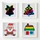 thumbnail image 4 of Toystoory 12 unids/set Navidad niños pintura para rayar guardería escuela preescolar juguetes Festival para niños niñas Kits de decoración para fiestas, 4 of 6