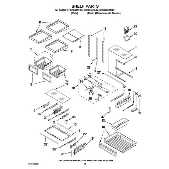 Whirlpool W10852648 Plate - OEM Part