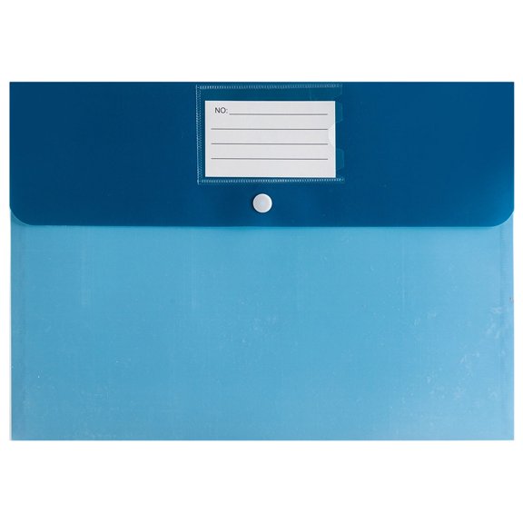 A4 Plastic Envelopes File Folders, 12.99X9.25" Clear Folders with Label Pocket, Document Folders with Snap Button Closure, Waterproof File Envelopes, Paper Storage Bag for Office Filing Supplies