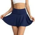 thumbnail image 2 of Womens Skirts Tight New Fitting Yoga Shorts Breathable Mini Skirt Tennis Exposure Pocket Summer Clothes for Women Navy S, 2 of 4
