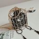 thumbnail image 1 of Bolso de mano con personalidad para mujer, jaula de pájaros, bolso de mano con jaula de Metal para niñas, bolsos con asa superior, monedero, bolso de fiesta a la moda, bolso de mano con borl, 1 of 5