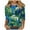 Multicolor Plus Size Blouse for Women_r, variant on CYMMPU Spring Tops Crew Neck Fall Fashion Shirts Floral Printed Loose Fit 3/4 Sleeve Blouses for Women Dressy Casual Tunic Tops Lightweight Basic T-Shirts Multicolor XXXL