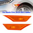 thumbnail image 1 of 2x Front Side Marker Light For Honda Civic 2016-2021 Amber, 1 of 11