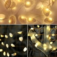thumbnail image 4 of Beach String Lights, 20LED 9.8ft Light Seashell Decorative Lights Battery&USB Plug in for Bedroom Party Indoor Wedding - 9.8ft 20 lights battery, 4 of 8