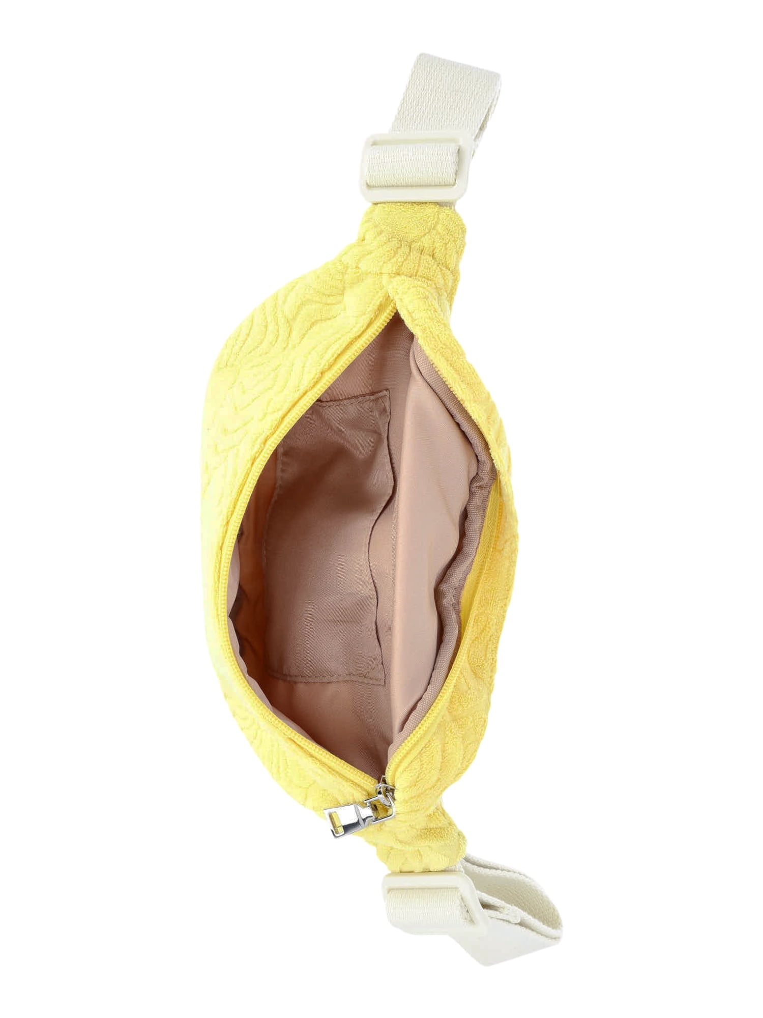 No Boundaries Women's Beach Terry Cloth Fanny Pack, Yellow Sun