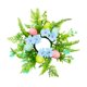 thumbnail image 5 of Adornos de guirnalda de anillo de velas Pilar de decoración de Pascua Corona de candelabros Corona artificial para la cocina Acción de Azul, 5 of 8
