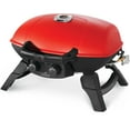 thumbnail image 2 of Napoleon TravelQ 285 sq. in. Portable Propane Gas Grill with Griddle in Red, 2 of 5