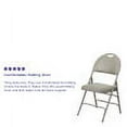thumbnail image 5 of Flash Furniture HERCULES Series Ultra-Premium Triple Braced Gray Vinyl Metal Folding Chair with Easy-Carry Handle, 5 of 10
