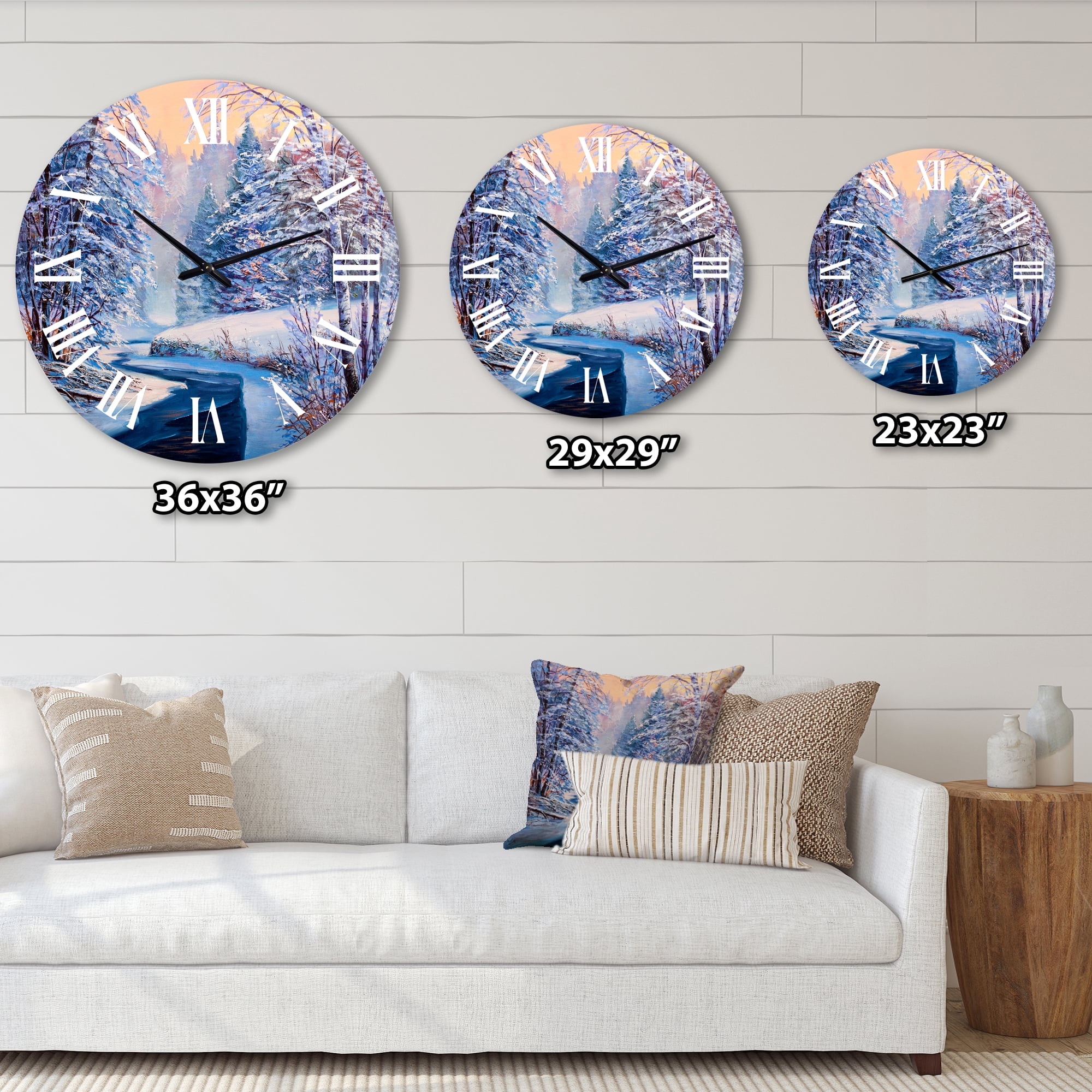 Designart 1 in Quartz Wall Clock