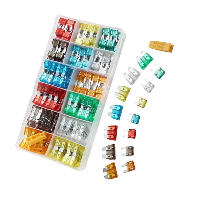 Fusible de inserción para automóvil, 300 piezas Fusible de cuchilla para automóvil Fusible de cuchilla para automóvil Kit surtido de fusibles para automóvil Eficiencia óptima
