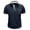 Navy, variant on IWRICH Men's Polo Shirts Short Sleeve T Shirt Lightweight Casual Button up Shirts Summer Collared Tops with Pocket Navy XL