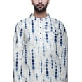 thumbnail image 6 of Atasi Printed Kurta For Men Mandarin Collar Cotton Poplin Casual Kurta Shirt, 6 of 7