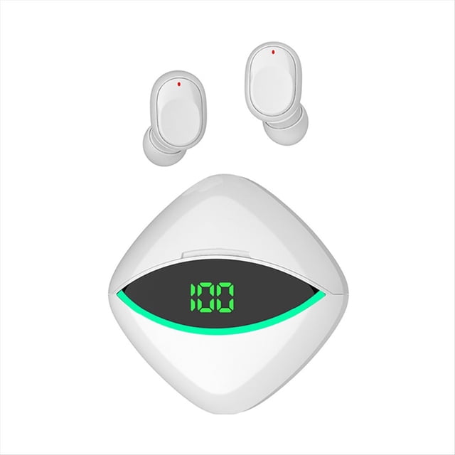 Auriculares Inalámbricos Bluetooth Semi-Intraaurales con Pantalla Digital, Excelente Diseño y Larga Duración, para Hombres y Mujeres, Color .