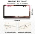 thumbnail image 2 of Big-Eyed Cat License Plate Frame, Aluminum Car Tag Frames, 2 Pack Universal Car License Plate Covers with 2 Holes and Screws Decorative, 2 of 7