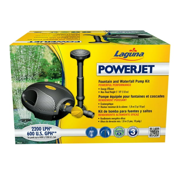 Laguna PowerJet 600 Fountain/Waterfall Pump Kit Ponds Up to 1200