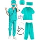 thumbnail image 4 of Conjunto de disfraz de médico para niños, traje quirúrgico, uniforme para niños y niñas, disfraz de Halloween, 4 of 5