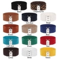 thumbnail image 2 of Wide elastic belt Metal buckle Waistband BROWN, 2 of 5