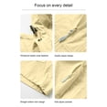 thumbnail image 4 of GUZOM Mens Packable Windbreaker Lightweight Water Resistant Hooded Nylon Spandex Jacket Beige,Size 4XL, 4 of 4