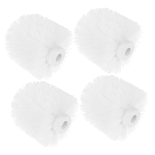 Cabilock 4pcs Toilet Brush Replacement Head Toilet Bowl Brush Head Bathroom Cleanning Tools, White