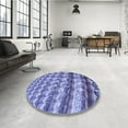 thumbnail image 3 of Ahgly Company Indoor Square Patterned Slate Blue Area Rugs, 8' Square, 3 of 6