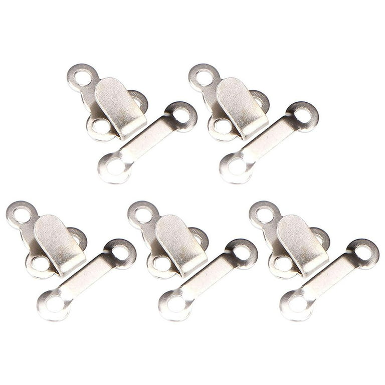 EXCEART 100pcs Eco-Friendly Snap Button Trouser Hook Button Sewing Kit  Trouser Hooks Fasteners Snap Closures for Clothing Brass Snap Buttons DIY  Bra