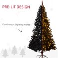 thumbnail image 4 of JERFIT 7.5ft Pre-Lit Artificial Christmas Tree with 500 Warm White LED Lights, Realistic PVC Branch Tips for a Full Look, Foldable Metal Base, Easy Assembly Holiday Decor, 4 of 10