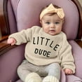 thumbnail image 5 of Ketyyh-chn99 Infant Baby Boy Girl Knit Sweater Toddler Baby Boy Girl Outfit Knit Sweater Oversized Long Sleeve Warm Knitted Sweatshirt Winter Clothes Size for 3-4 Years,Beige, 5 of 6