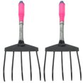 thumbnail image 1 of MasteelfCA 2Pcs Useful Garden Rake Seaside Digging Rake Plowing Weed Rake Random Color, 1 of 9