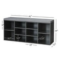 thumbnail image 7 of Giantex Shoe Storage Bench with Cushion, Entryway Shoe Rack Bench, Adjustable Shelves, 10-Cubbies Shoe Organizer Bench for Entryway, Living Room, Bedroom, Hallway, Closet, Mudroom (Grey), 7 of 7