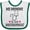 White and Green, variant on Inktastic Anesthesiologist Mom Baby Girls Baby Bib