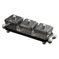 thumbnail image 2 of Lipstore Divided Serving Dishes Appetizer Tray Modern for Holidays Birthdays New Year 3 pieces grey, 2 of 8