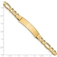 thumbnail image 3 of 14K Yellow Gold bracelet ID Figaro 8 in 10 mm, 3 of 3