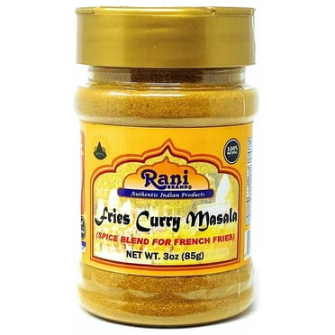 Rani Fries Curry Masala Indian 21-Spice Blend 3oz (85g) PET Jar ~ Shaker Top For Your Fries or Eggs | All Natural | Vegan | Gluten Friendly | NON-GMO | Indian Origin