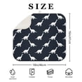 thumbnail image 4 of Dark Blue Dinosaurs Silhouette Pattern Dish Drying Mat for Kitchen 1 Pack, Ultra Absorbent Microfiber Dishes Drainer Mats,16"x18", 4 of 6