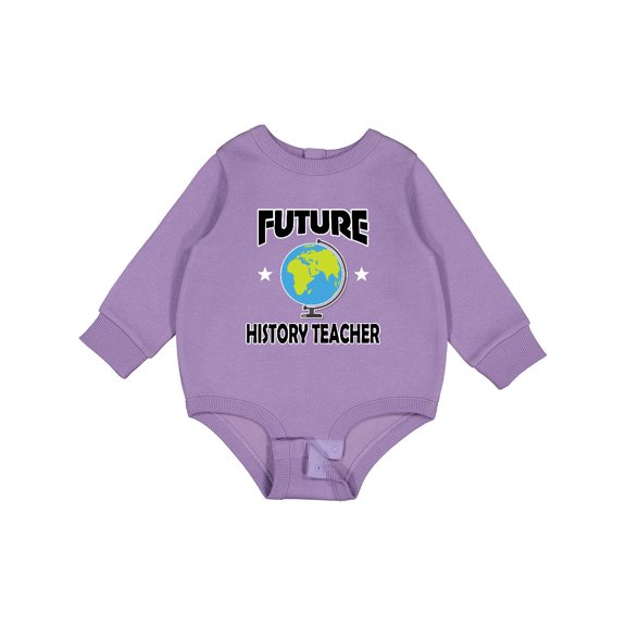 Inktastic Future History Teacher Baby Fleece Bodysuit