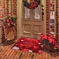thumbnail image 2 of Happy Valentine''s Day Doormat Non-Slip Absorbent Resist Dirt Front Door Mat Machine Washable Love Cat Mats Outdoor Inside Floor Rugs for Entryway 30" X 17", 2 of 6
