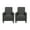 Moss Gray/Matte Black, variant on GDF Studio Lucas Contemporary Beige Fabric Upholstered Recliner, Set of 2