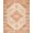 Orange Beige, Pattern 18, variant on ODIKA Southwestern Star Medallion Door Vintage Stepped Border Design for Playroom, Bedroom, Reading Nook, Pet Friendly & Kids Safe Play