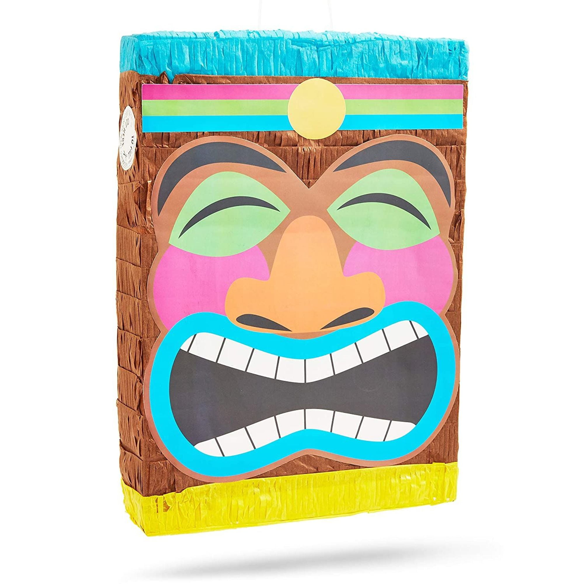 Tropical Tiki Pinata for Kids Birthdays, Summer Pool Beach Party