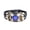 Dark Purple, variant on Glow In Dark Zodiac Leather Wrap Bracelet, 12 Constellation Alloy Multilayer Wrist , Adjustable Vintage Punk Horoscope Jewelry Gift for Men Women Daily Party