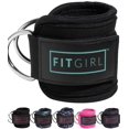 thumbnail image 1 of FITGIRL - Ankle Strap for Cable Machines and Resistance Bands, Work Out Cuff Attachment for Home & Gym, Booty Workouts - Kickbacks, Leg Extensions, Hip Abductors, for Women Only (Mint, Pair), 1 of 4