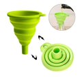 thumbnail image 1 of Portable Silicone Funnel, Convey Liquids Easily, Foldable for Space Saving, Heat , Kitchen Accessory for Bottles and Containers,  Silicone, 1 of 6